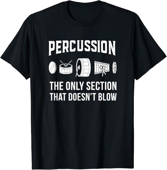 Marching Band Shirt for Drummers in Percussion Section T